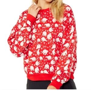 NWT Wildfox Coca-Cola Coke Fifi Aura Orange Red Sweatshirt size Medium